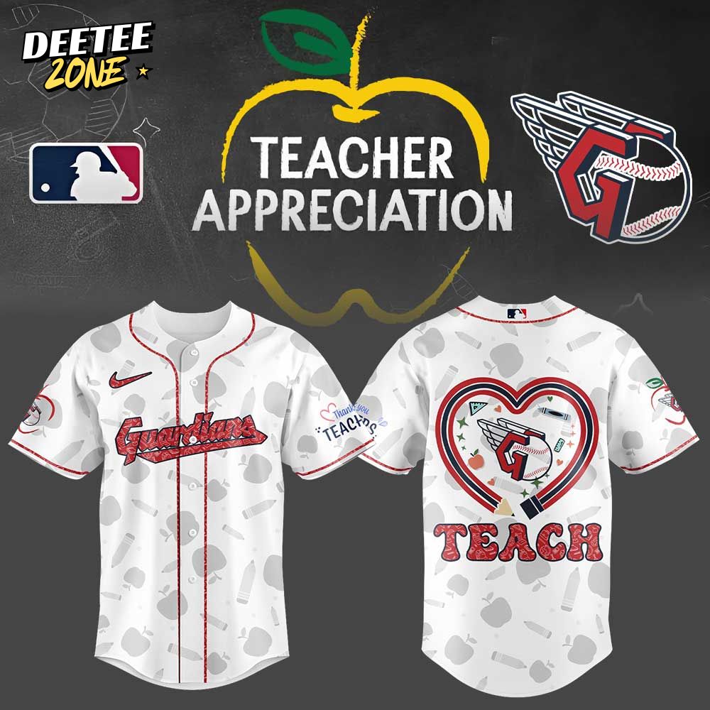 Cleveland Guardians MLB x Teacher Appreciation Baseball Jersey Cleveland Guardians MLB x Teacher Appreciation Baseball Jersey