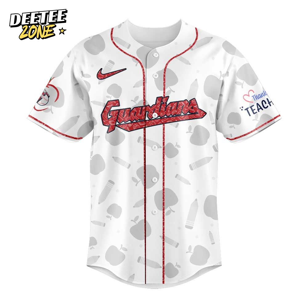 Cleveland Guardians MLB x Teacher Appreciation Baseball Jersey Cleveland Guardians MLB x Teacher Appreciation Baseball Jersey