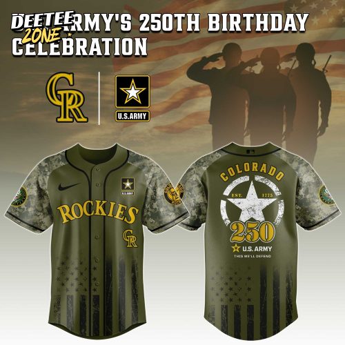 Colorado Rockies MLB x U.S. Army 250th Birthday Celebration Jersey