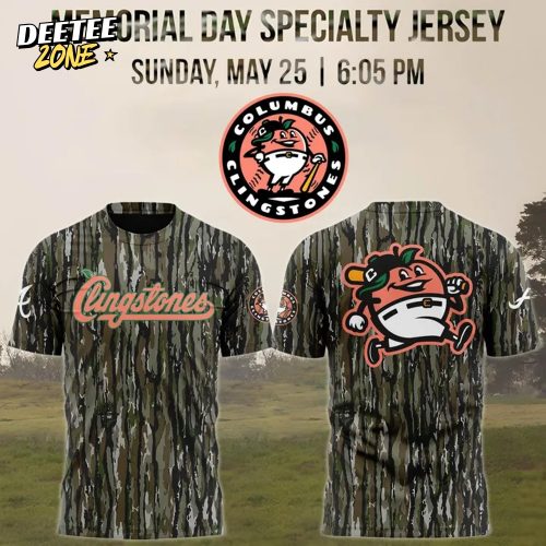 Columbus Clingstones Memorial Day Special Camo Tee