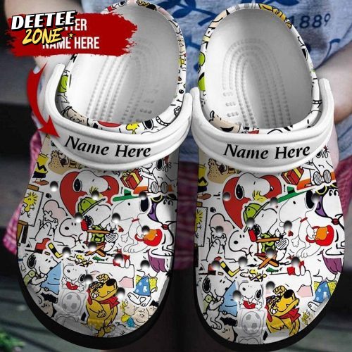Crazy About Snoopy Crocs Clogs Shoes