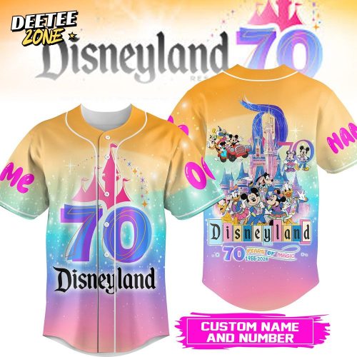 Disneyland 70 Years Of Magic 1955-2025 Baseball Jersey