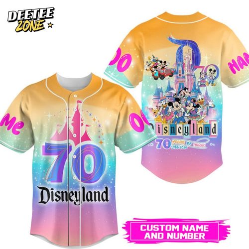 Disneyland 70 Years Of Magic 1955-2025 Baseball Jersey