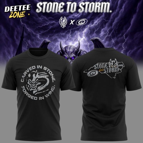 Greensboro Gargoyles “Stone To Storm” 2025 Black T-shirt