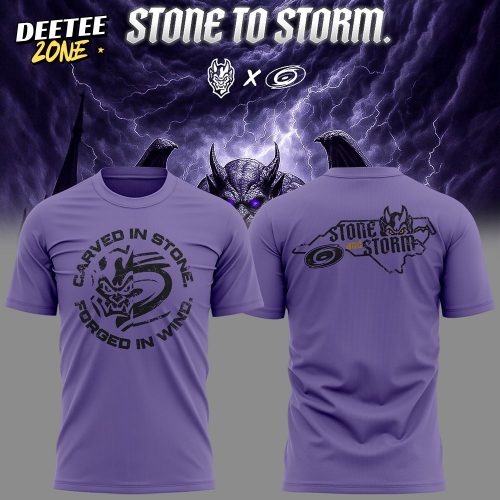 Greensboro Gargoyles “Stone To Storm” 2025 Purple T-shirt