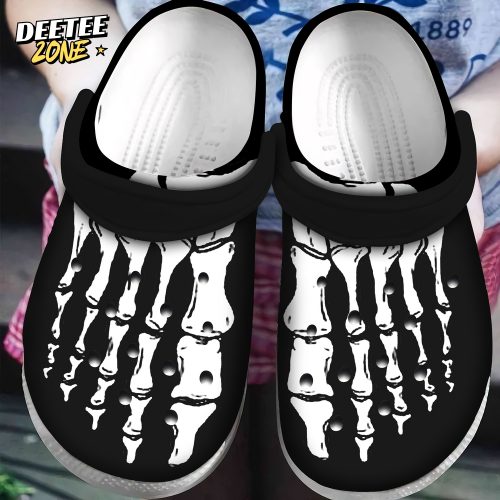 Halloween Costumes Skeleton Feet Crocs Clogs Shoes