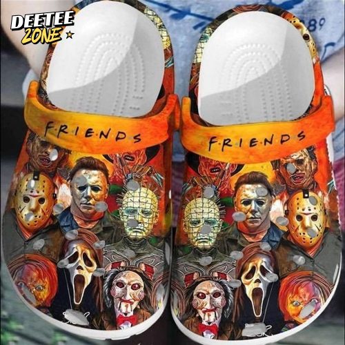 Halloween Horror Movies Friends Crocs Clogs Shoes