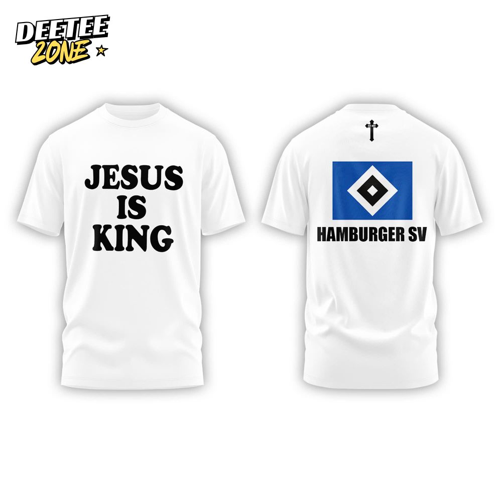 Hamburger SV âÂÂAufstieg 24/25â Jesus is King Special White Tee Hamburger SV âÂÂAufstieg 24/25â Jesus is King Special White Tee