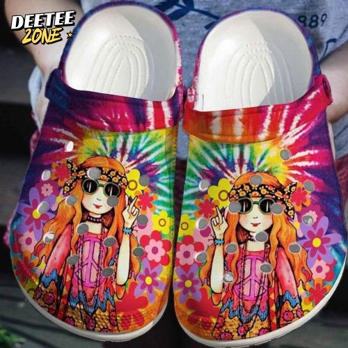 Hippie Soul Girl Crocs Clogs Shoes