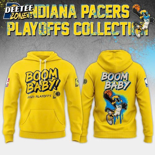 Indiana Pacers “Boom Baby” 2025 Playoffs Special Hoodie