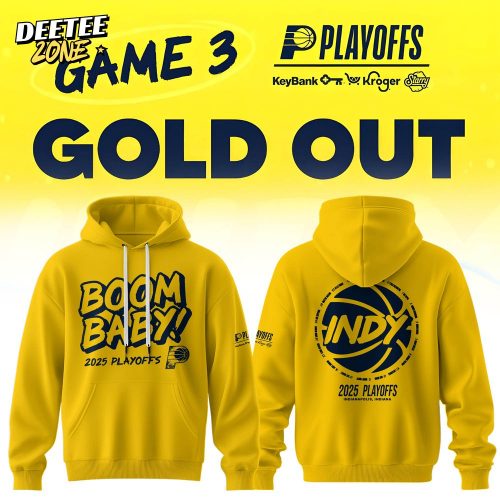 Indiana Pacers Indiana Hustle 2025 Postseason Gear Hoodie