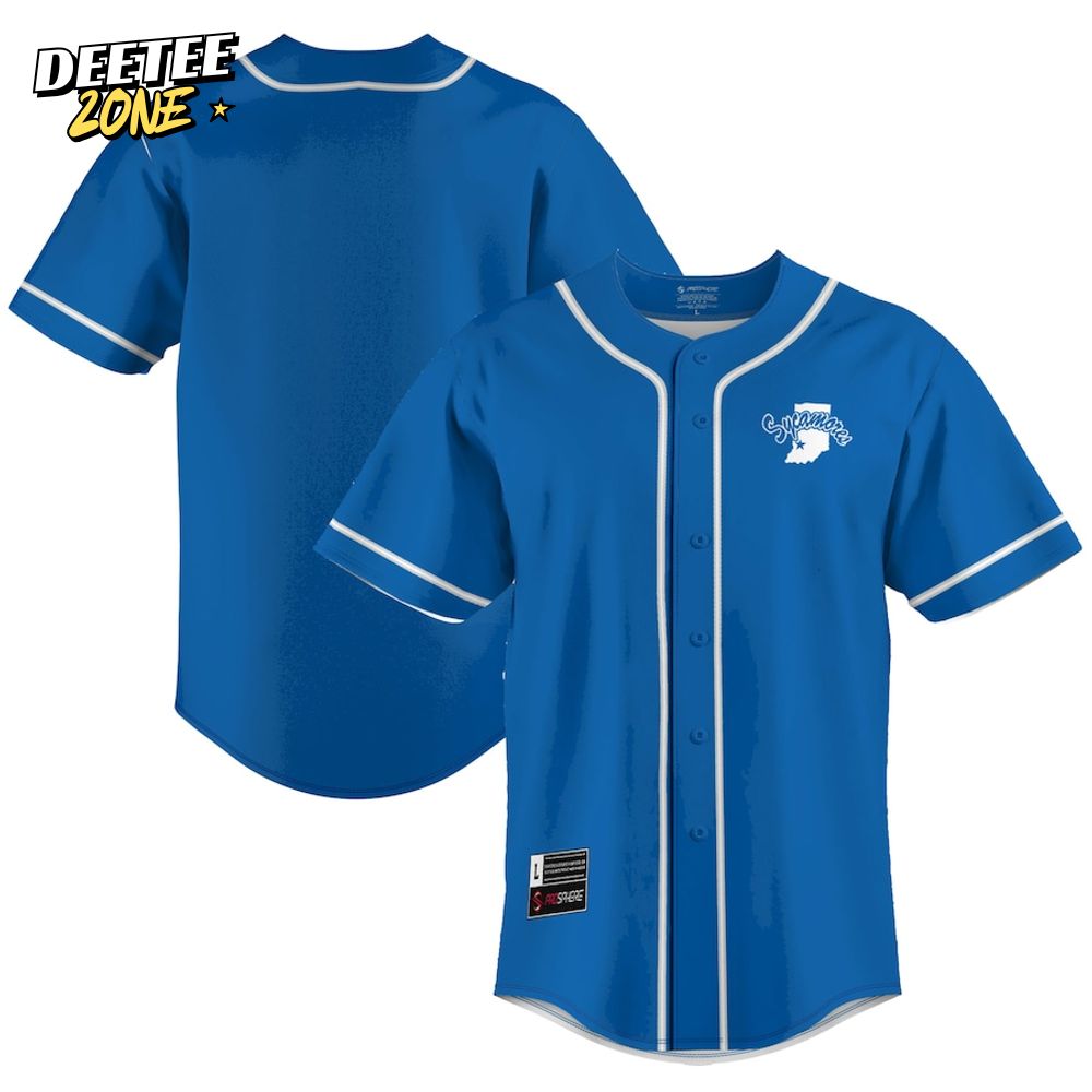 Indiana State Sycamores Royal Baseball Jersey Indiana State Sycamores Royal Baseball Jersey
