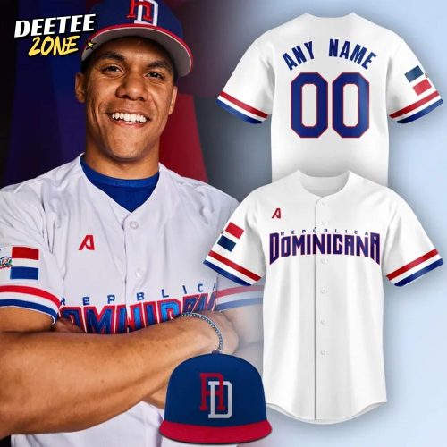 Juan Soto Team Dominican Republic in the 2026 World Baseball Classic Personalized Jersey
