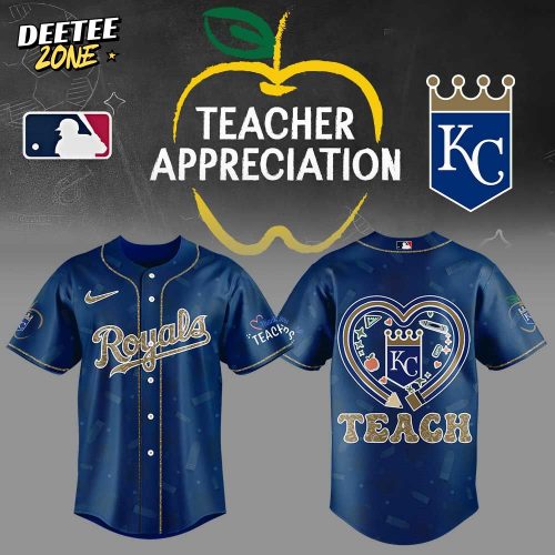 Kansas City Royals MLB x Teacher Appreciation Blue Baseball Jersey