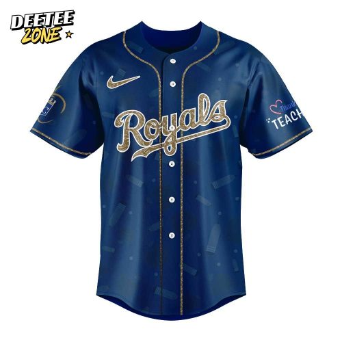 Kansas City Royals MLB x Teacher Appreciation Blue Baseball Jersey