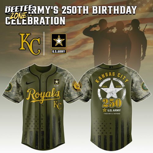 Kansas City Royals MLB x U.S. Army 250th Birthday Celebration Jersey