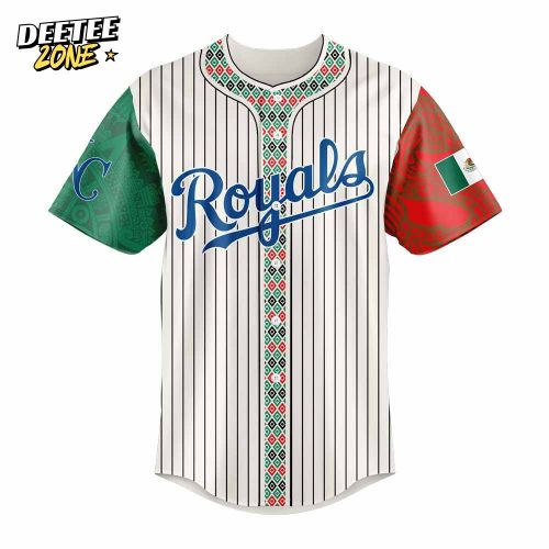 Kansas City Royals Mexican Heritage Night Striped Baseball Jersey