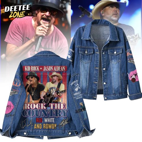 Kid Rock Jason Aldean Tour 2025 Limited Edition Denim Jacket