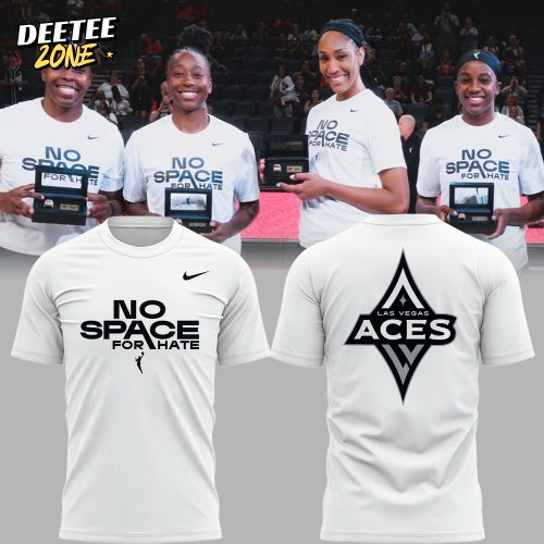 Las Vegas Aces No Space For Hate Special White Tee