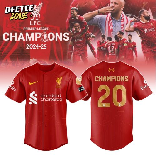 Liverpool Premier League Champions 2024/25 Season Special Baseball Jersey