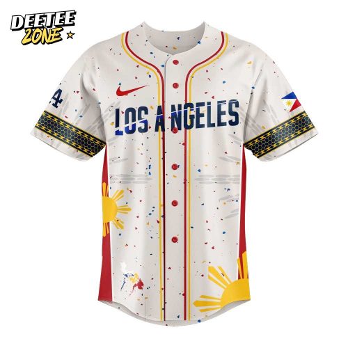 Los Angeles Dodgers Filipino Heritage Night City Connect Personalized Baseball Jersey