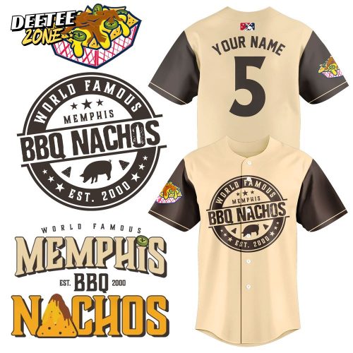 Memphis Redbirds World Famous Memphis BQ Nachos Baseball Jersey