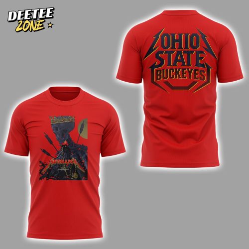 Metallica x Ohio State Buckeyes 2025 Red T-shirt