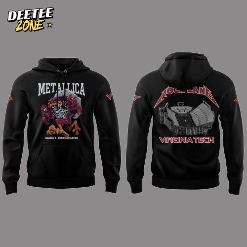 Metallica x Virginia Tech Hokies Lane Rocked Hoodie