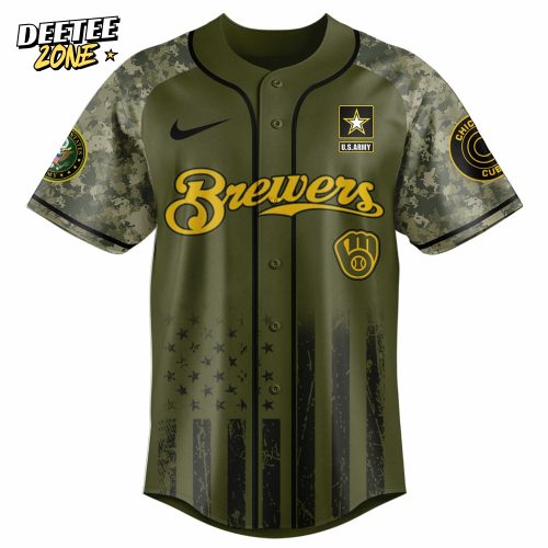Milwaukee Brewers MLB x U.S. Army 250th Birthday Celebration Jersey