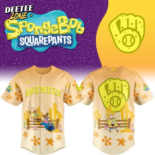 Milwaukee Brewers X SpongeBob SquarePants Baseball Jersey