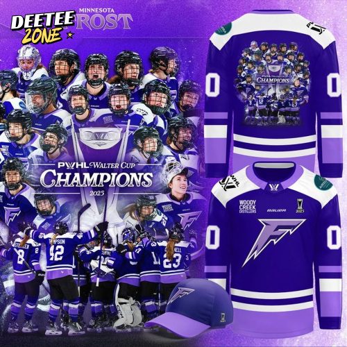 Minnesota Frost x Walter Cup Championship 2025 Hockey Jersey