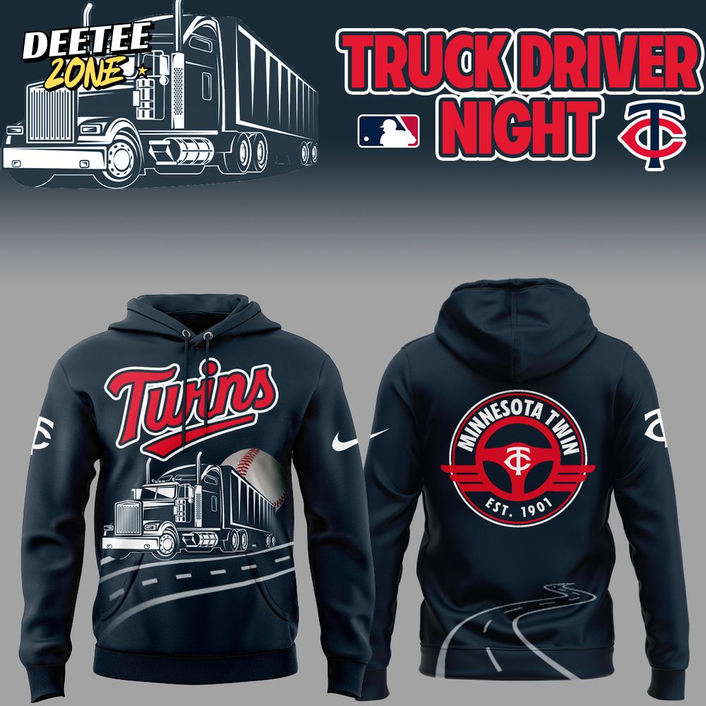 Minnesota Twins x Truck Driver Night 2025 Hoodie Minnesota Twins x Truck Driver Night 2025 Hoodie