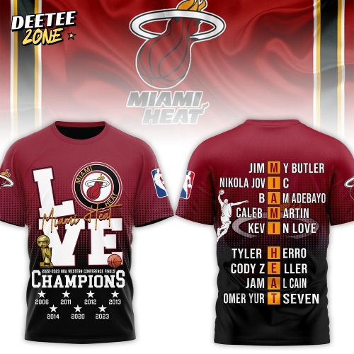 Nba Miami Heart T-shirt Conference Finals
