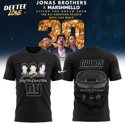 New York Giants “Jonas20: Living the Dream Tour” Shirt