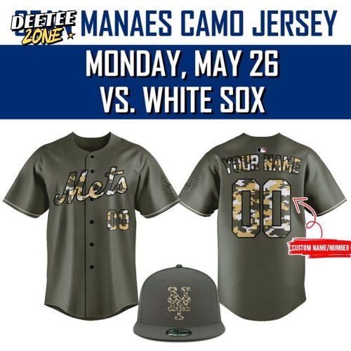 New York Mets 2025 Sean Manaea Camo Jersey