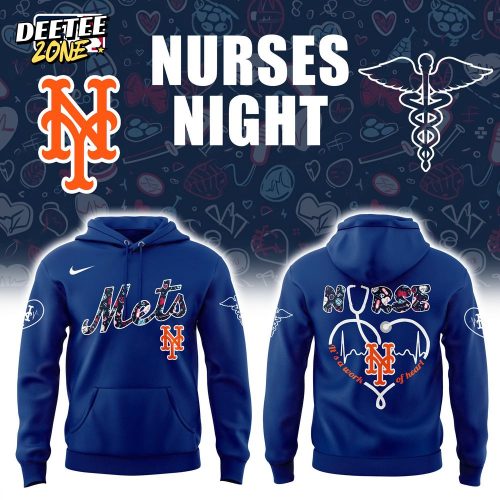 New York Mets x Nurses Night Special White Hoodie