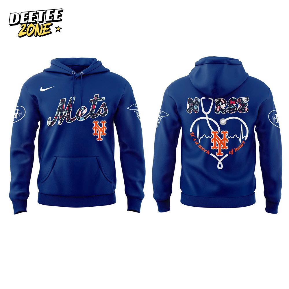 New York Mets x Nurses Night Special White Hoodie New York Mets x Nurses Night Special White Hoodie