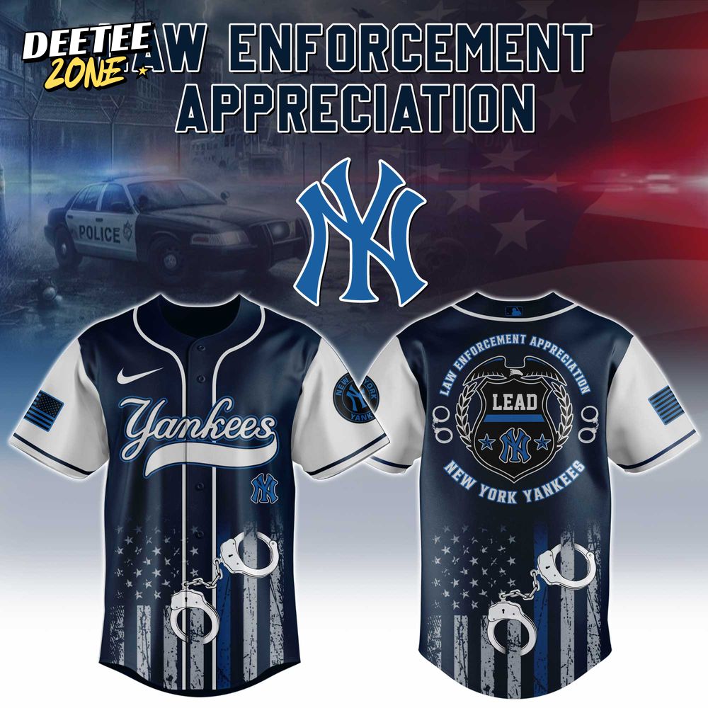 New York Yankees MLB x Law Enforcement Appreciation Day Baseball Jersey New York Yankees MLB x Law Enforcement Appreciation Day Baseball Jersey