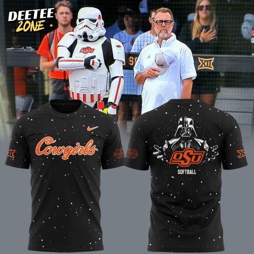 Osu Cowgirl Softball X Star Wars 2025 Special Edition Black T-shirt