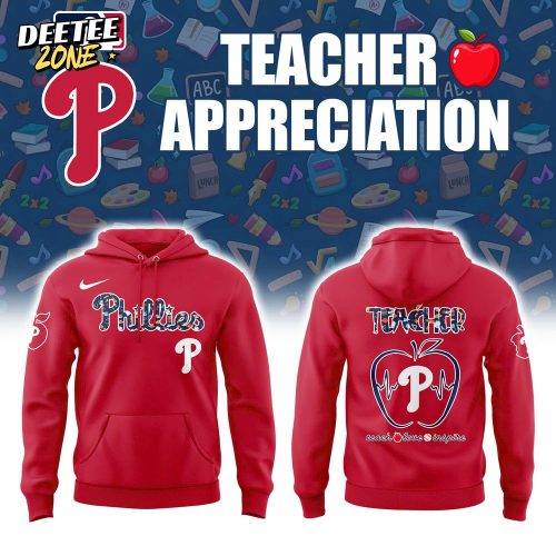 Philadelphia Phillies x Teacher Appreciation Special Red Hoodie