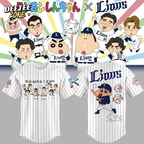 Saitama Seibu Lions x Crayon Shin-chan Game 2025 Baseball Jersey