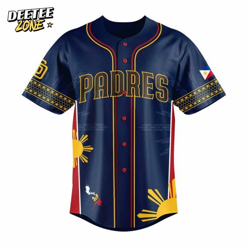 San Diego Padres Filipino Heritage Night 2025 Personalized Baseball Jersey