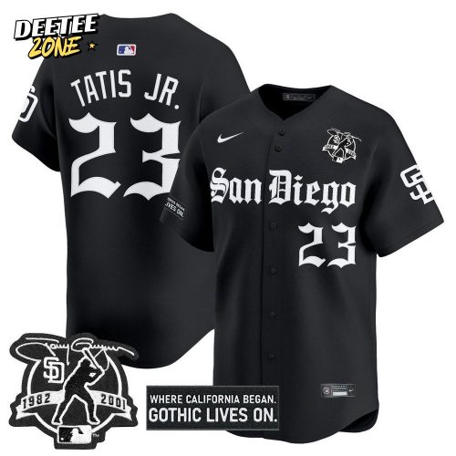San Diego Padres “Gothic Edition” Personalized Baseball Jersey