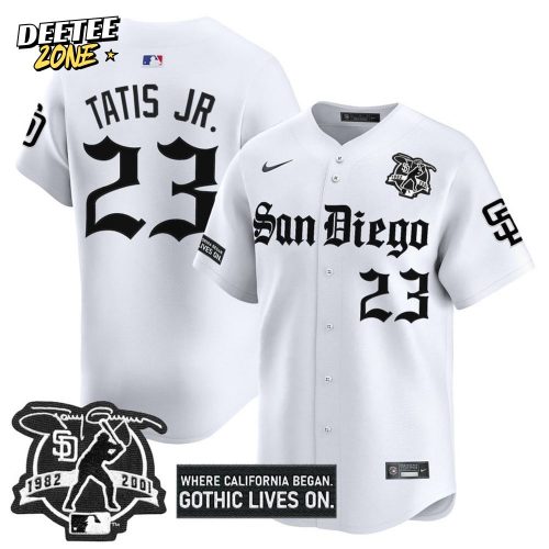 San Diego Padres “Gothic Edition” Personalized Baseball Jersey