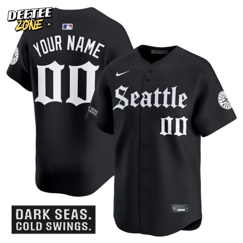 Seattle Mariners ‘Deep Sea Gothic Edition’ Personalied Baseball Jersey
