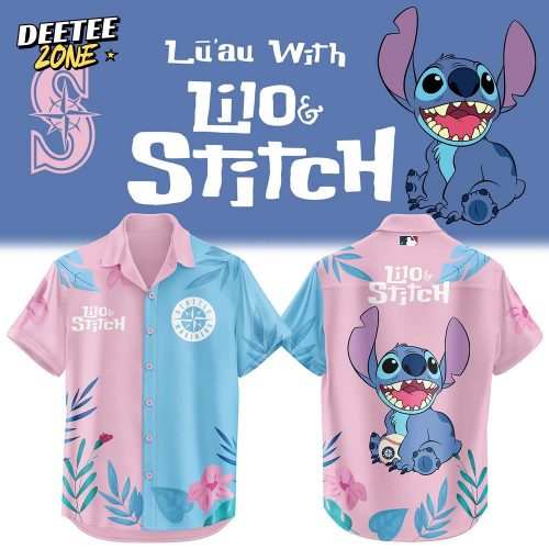 Seattle Mariners x Lilo & Stitch Night Special Hawaiian Shirt and Shorts