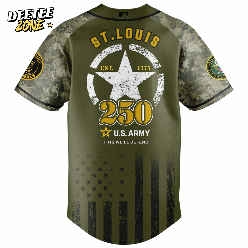 St. Louis Cardinals MLB x U.S. Army 250th Birthday Celebration Jersey St. Louis Cardinals MLB x U.S. Army 250th Birthday Celebration Jersey