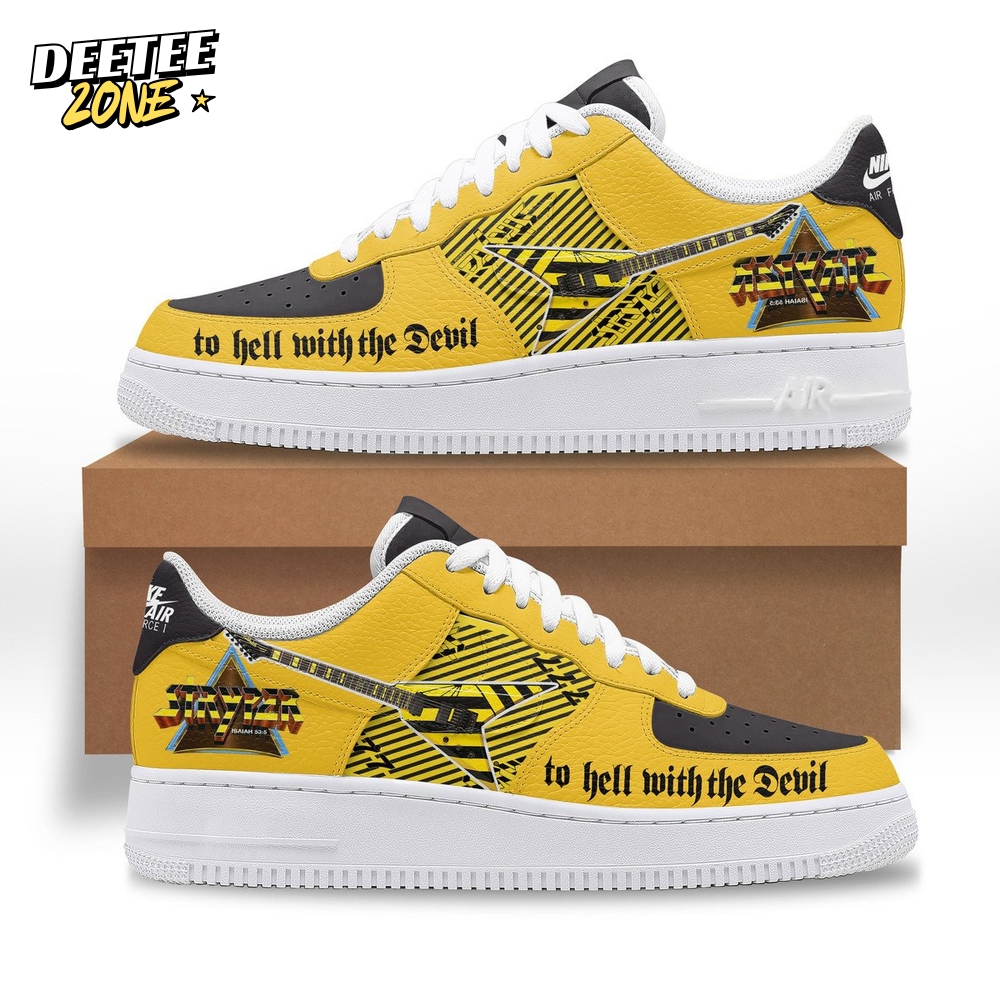 Stryper "To Hell with the Devil" Special Air Force 1 Sneaker Stryper "To Hell with the Devil" Special Air Force 1 Sneaker