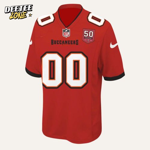 Tampa Bay Buccaneers Celebrate the legacy of 50 Seasons Red Football Jersey