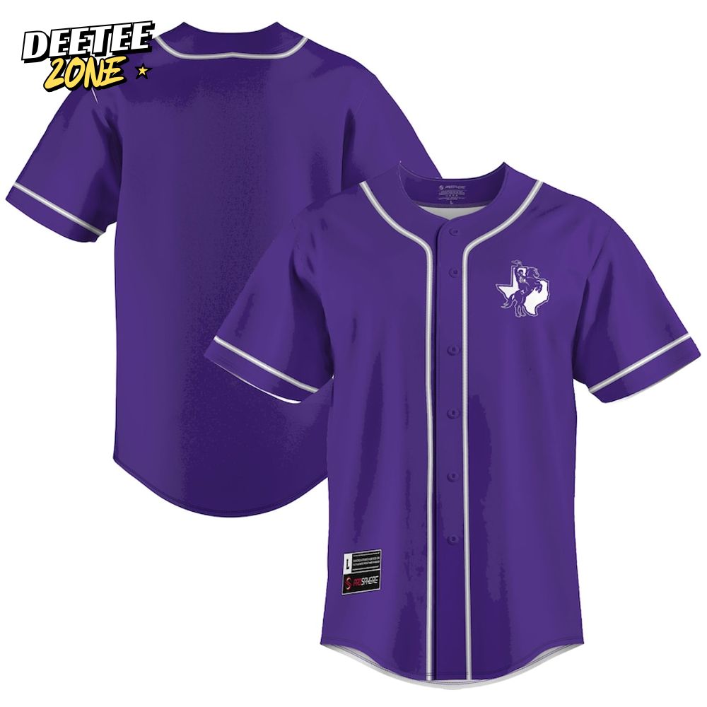 Tarleton State Texans Purple Baseball Jersey Tarleton State Texans Purple Baseball Jersey